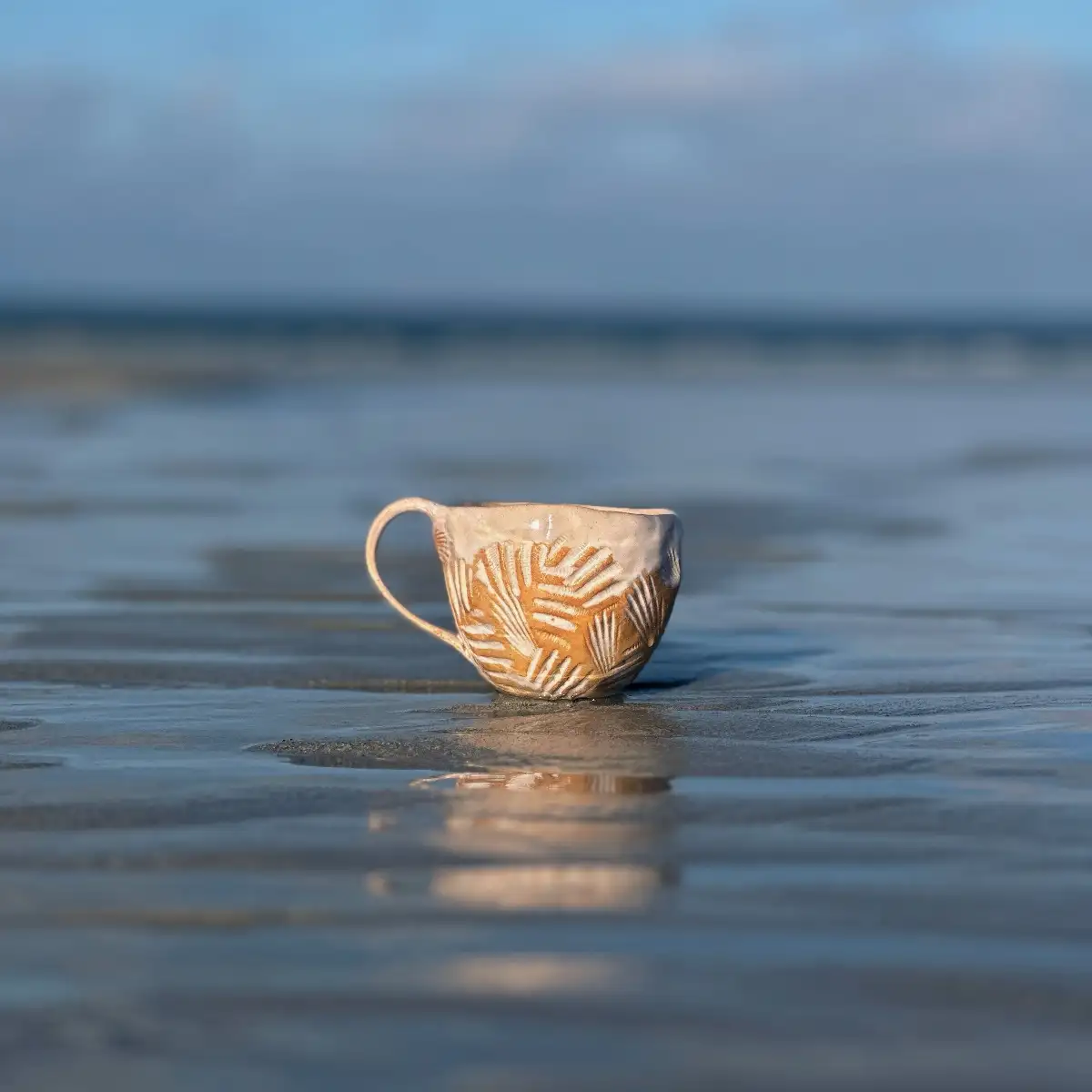 Tasse coquillage avec anse