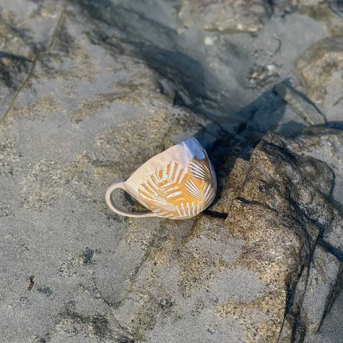 Tasse coquillage avec anse