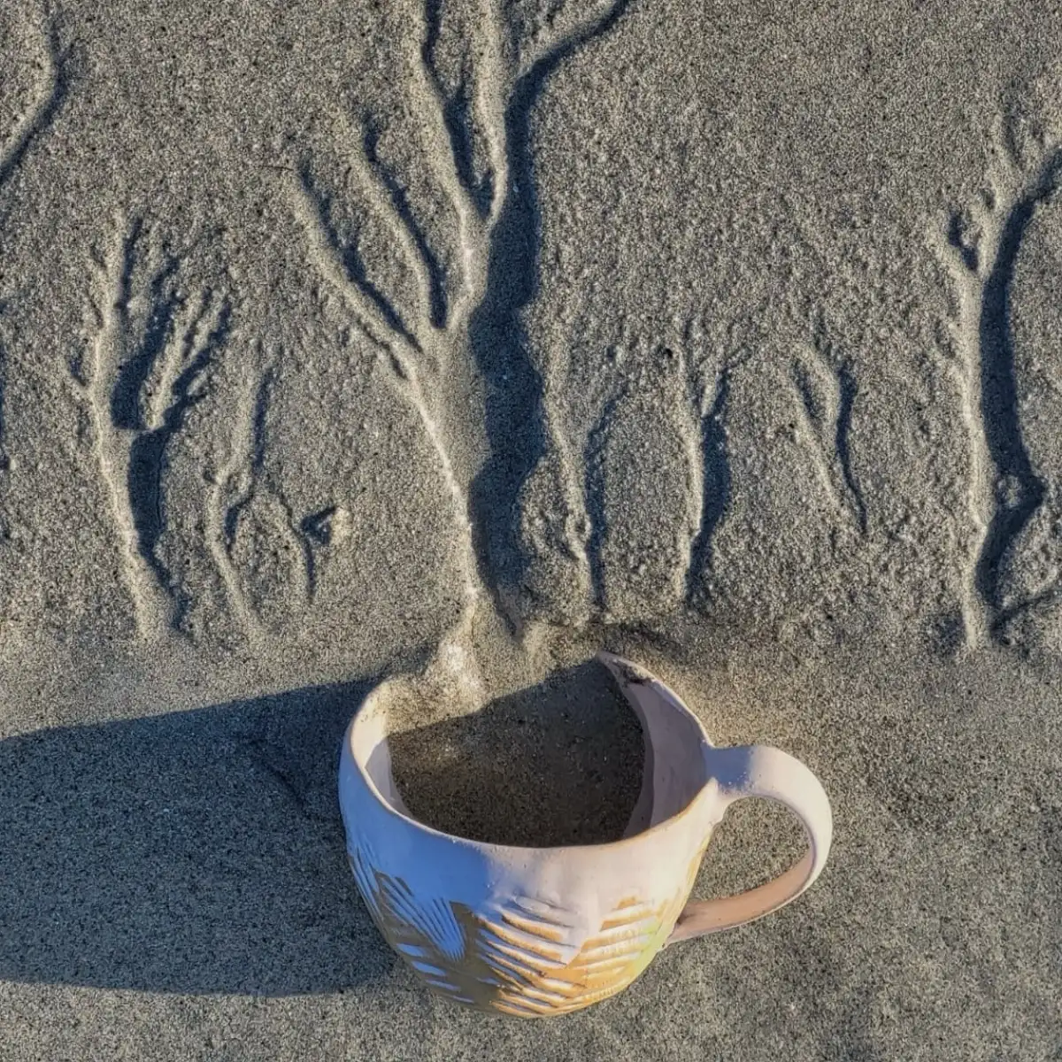 Tasse coquillage avec anse